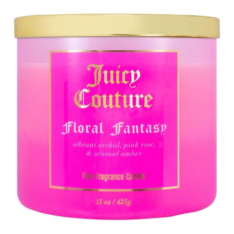Juicy Couture 14.5 oz Soy Wax Blend 3 Wick Candle - Floral Fantasy main image 1